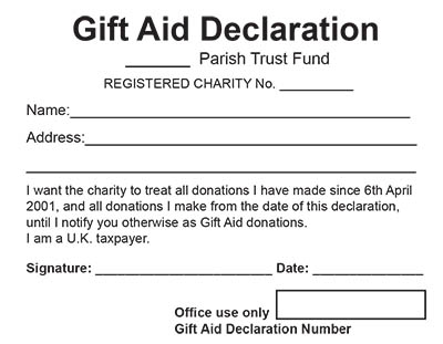 Gift Aid Envelope